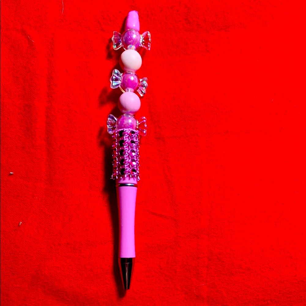 Pink Beaded Pen